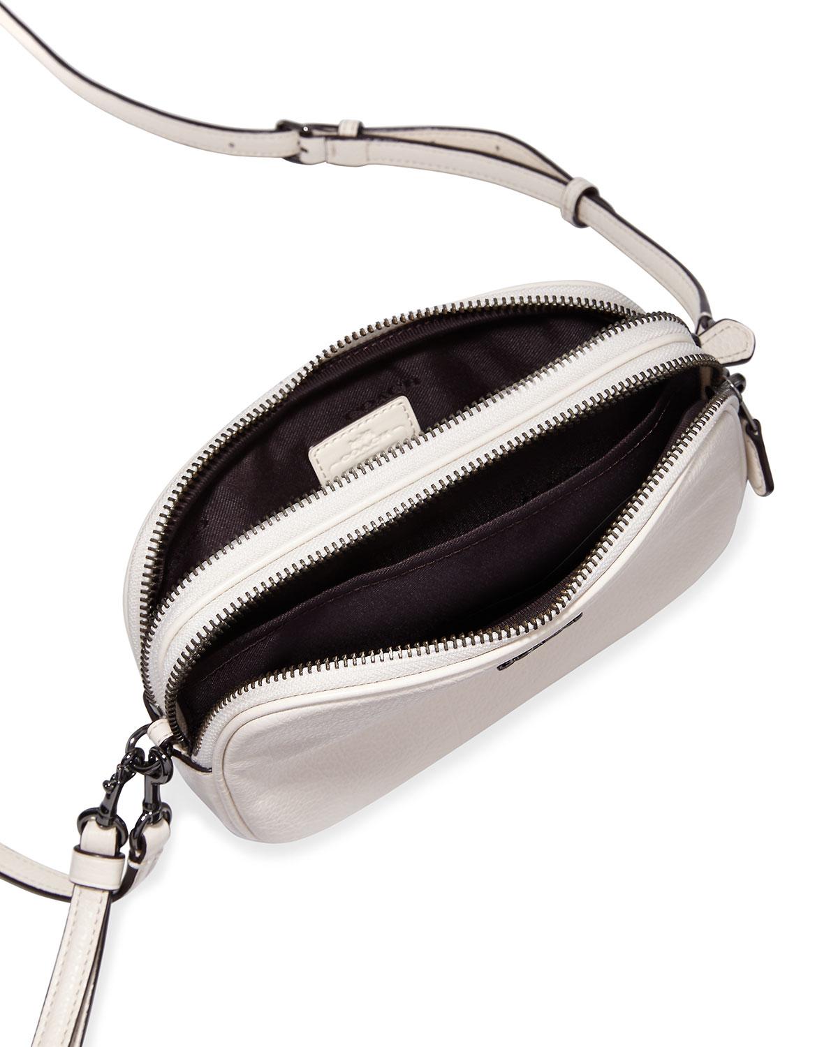 coach white heart bag