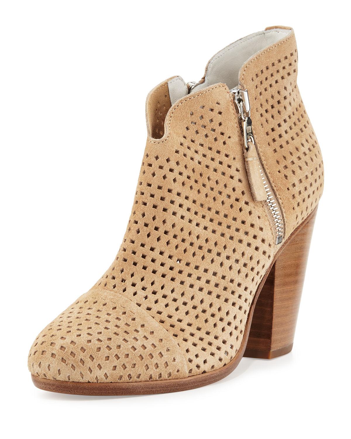 rag and bone perforated booties