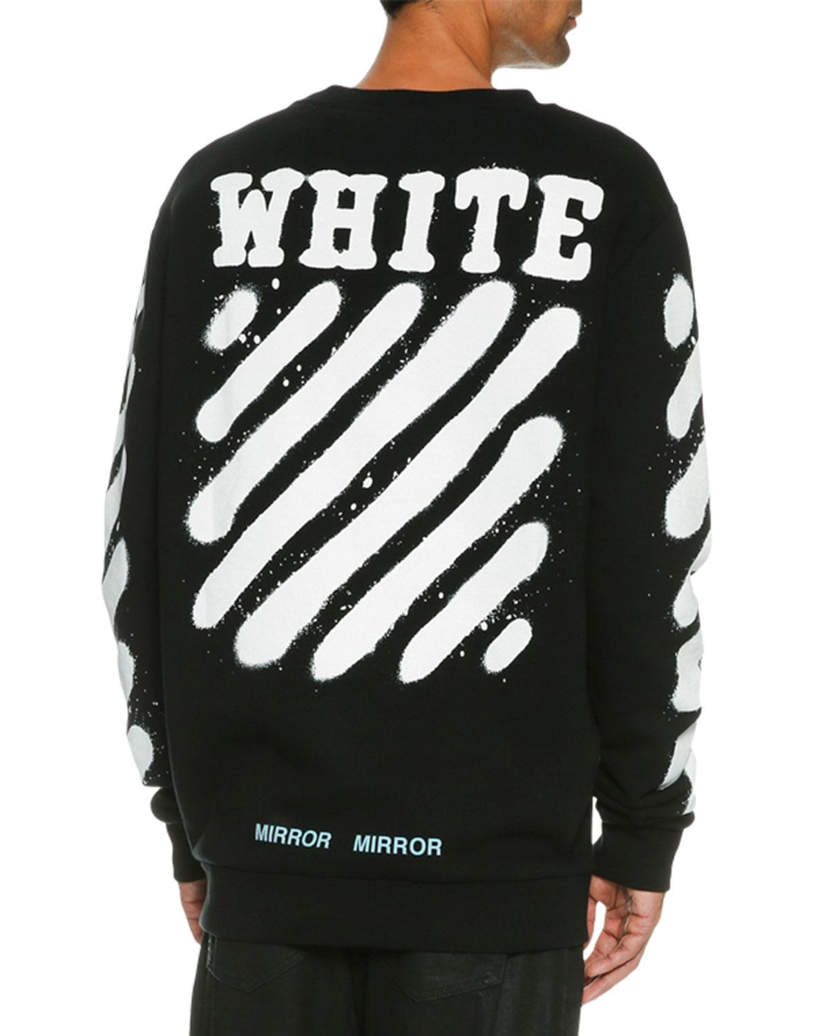 off white hoodie spray paint