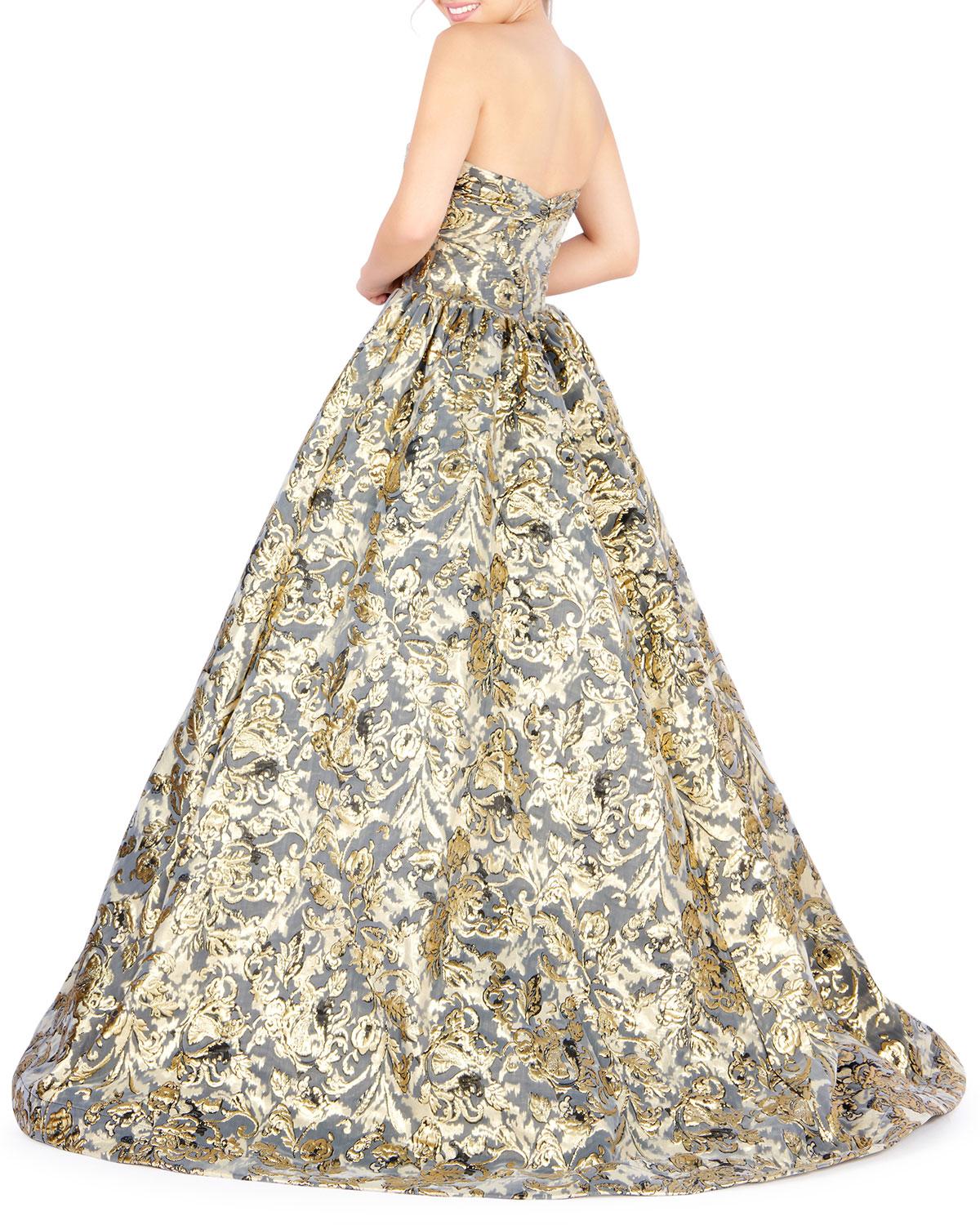 brocade ball gown