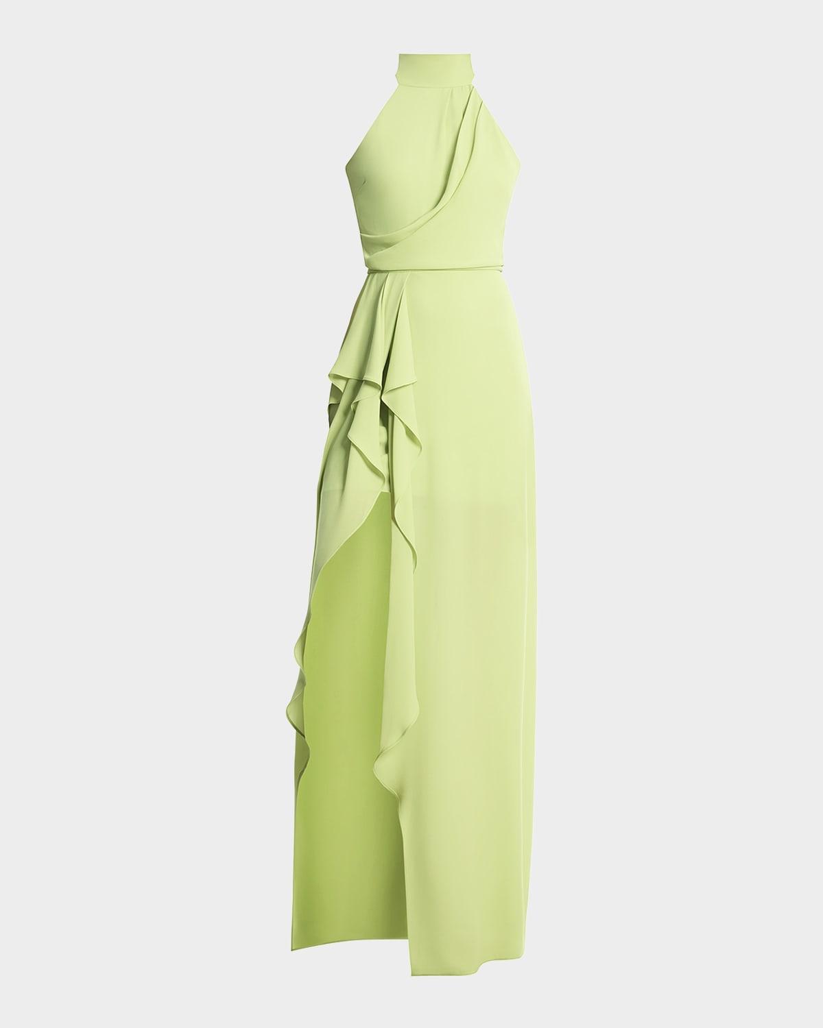 SALE!【BCBG MAXAZRIA】Silk Opaline Green Charmeuse Gown NEW BCBG MAX AZRIA OPALINE GREEN ALICIA SILK CHARMEUSE