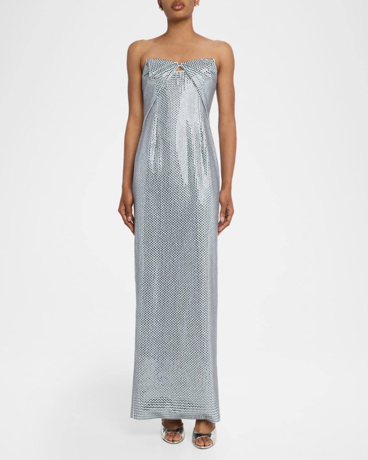 sachin and babi light blue dress Megan Origami Gown | Bariano