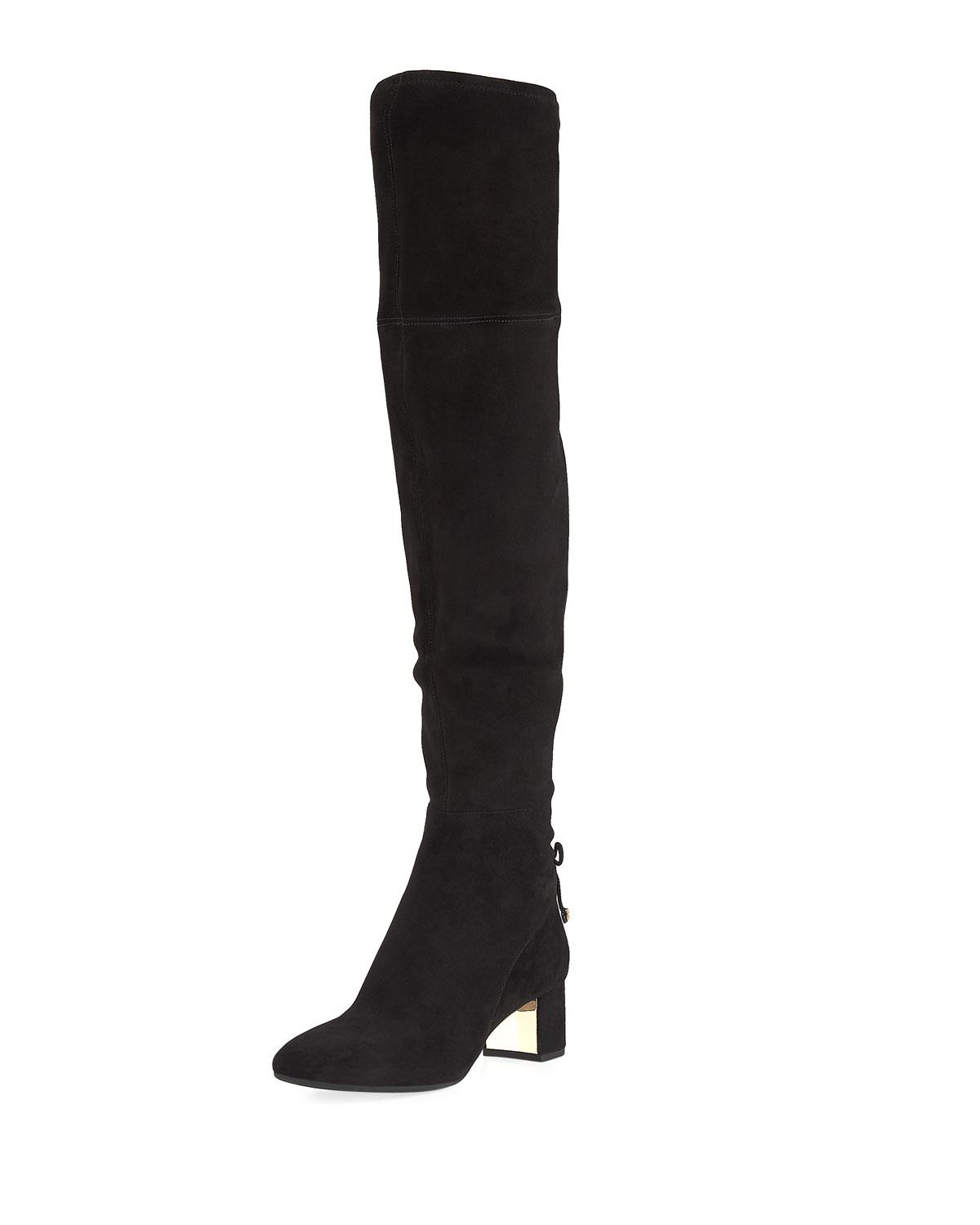 tory burch suede over the knee boots