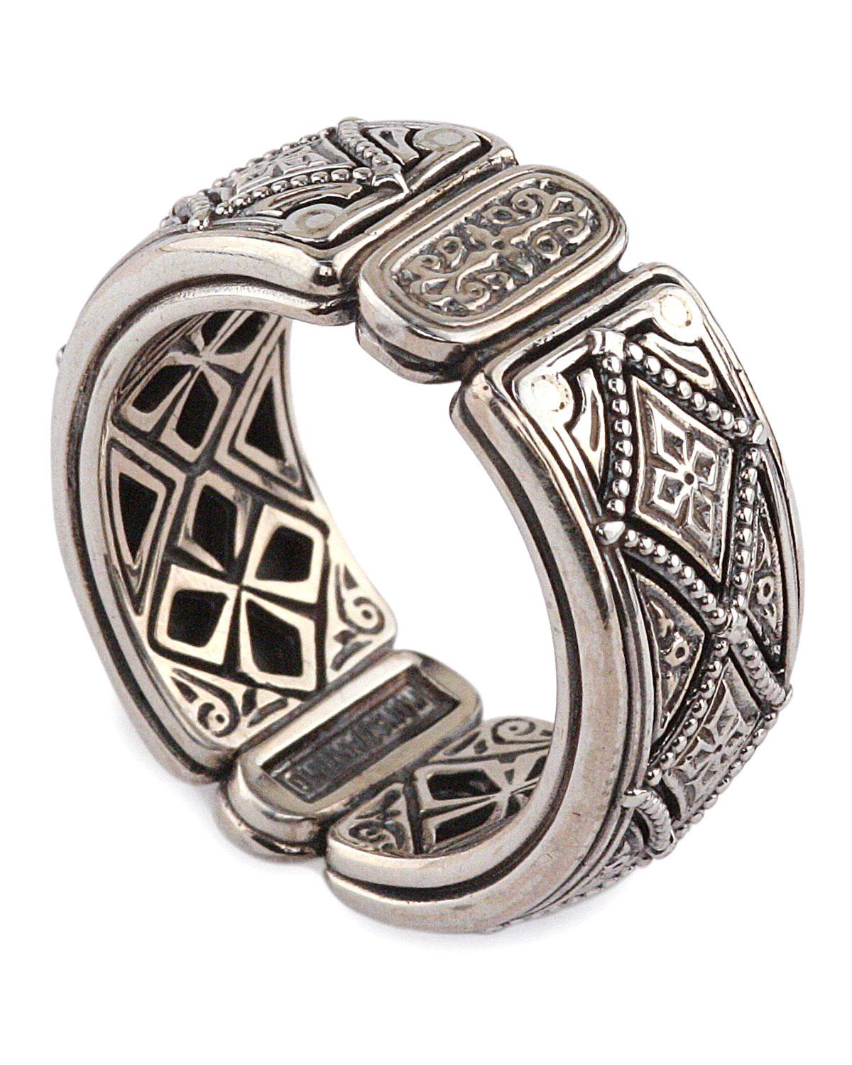 Konstantino Men's Zeus Sterling Silver Band Ring in Metallic for Men - Lyst