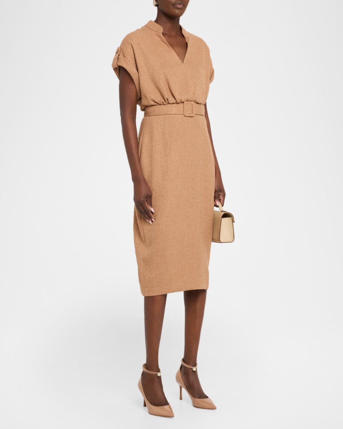 badgley mischka brown dress Brown Gathered Bust Gown by Jewel x Badgley Mischka