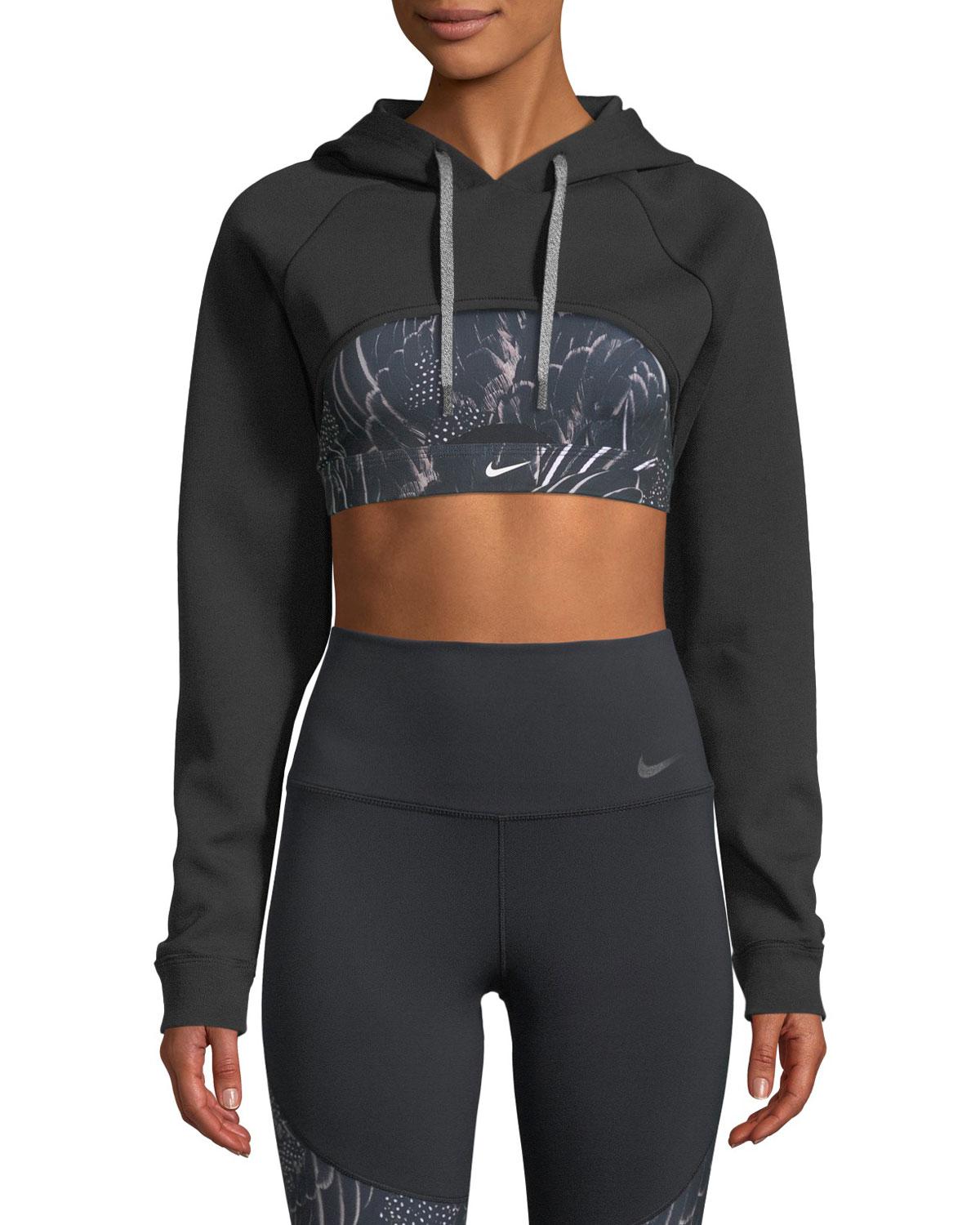 cropped shrug hoodie