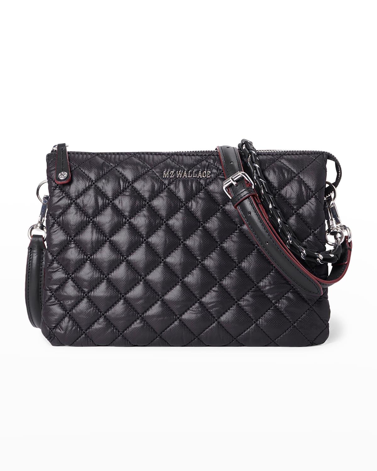 MZ Wallace Pippa Large Quilted Zip Crossbody Bag in Black Lyst
