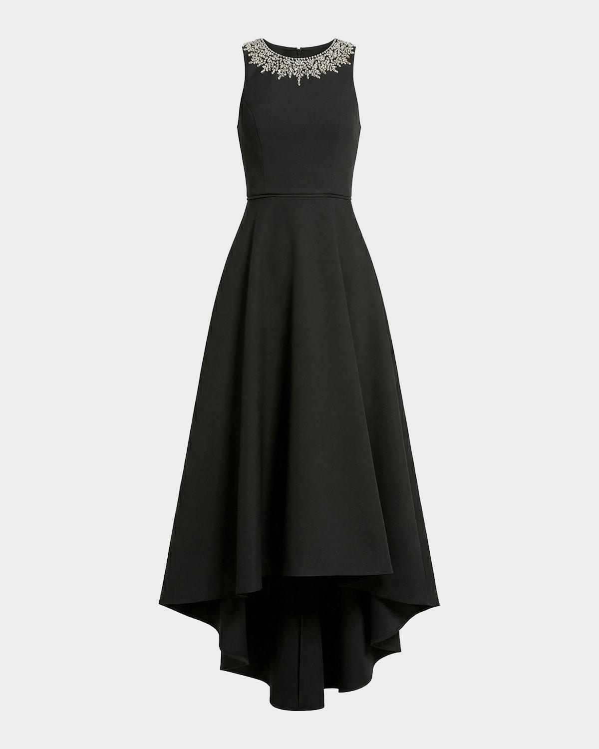 black dress with blue suit Black Tulle Tiered Sweetheart High Low Prom Dresses, Formal Evening Dr –  bridalsew