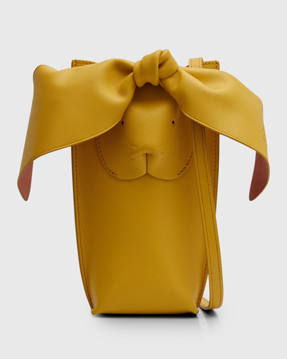 Loewe Bunny Pocket Leather Shoulder Bag in Yellow | Lyst