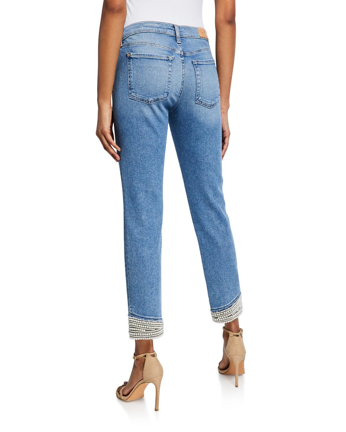 seven jeans with pearls