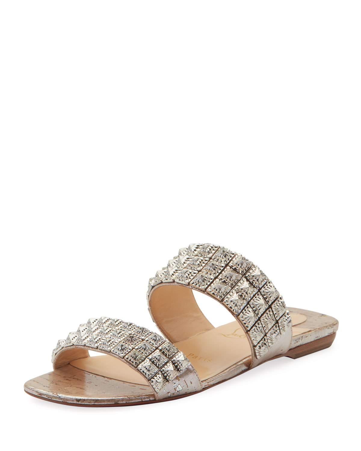 myriadiam studded slide sandal