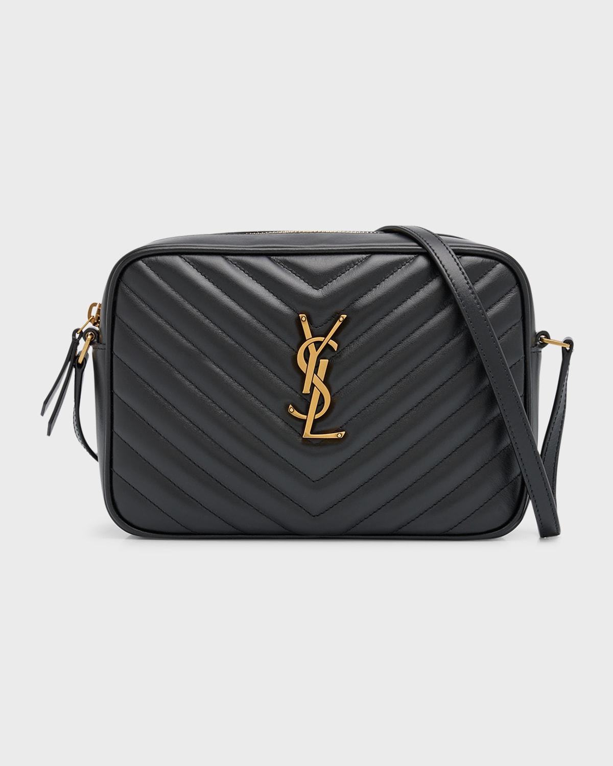 Saint Laurent Lou Medium YSL Zip Leather Shoulder Bag