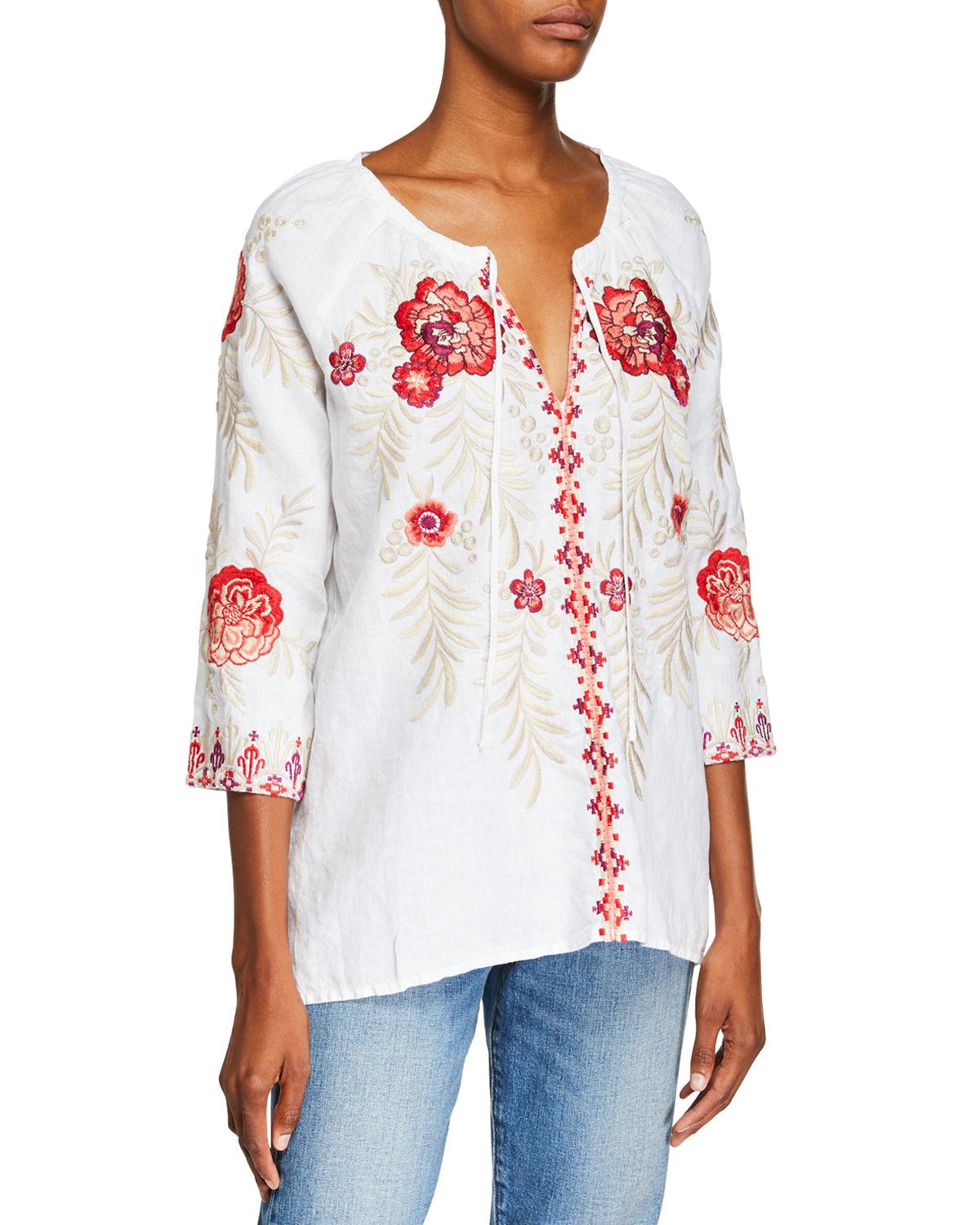 johnny was maya peasant blouse