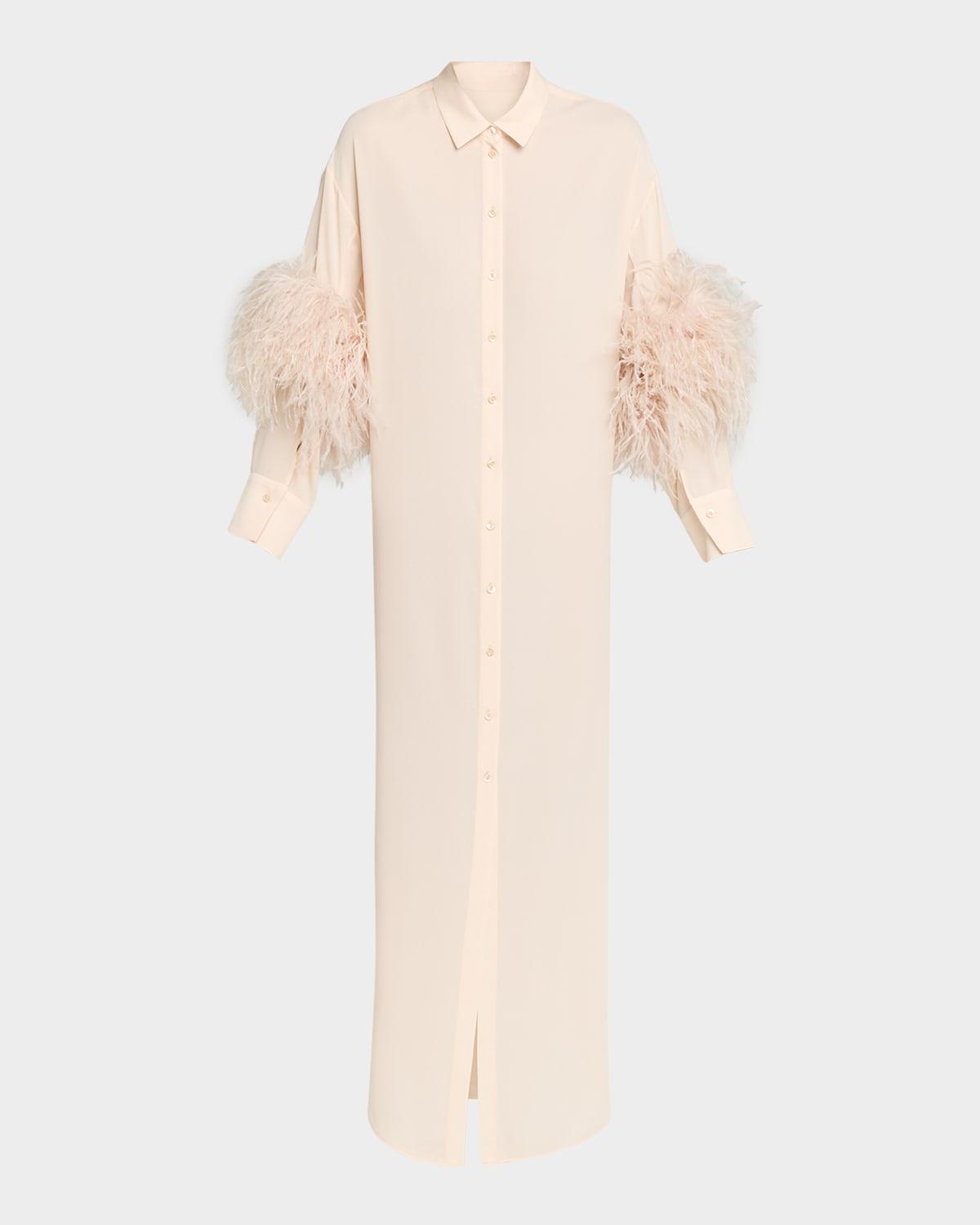 Designer Long Sleeve Feather Dresses for Women - Up to 73% off | Lyst