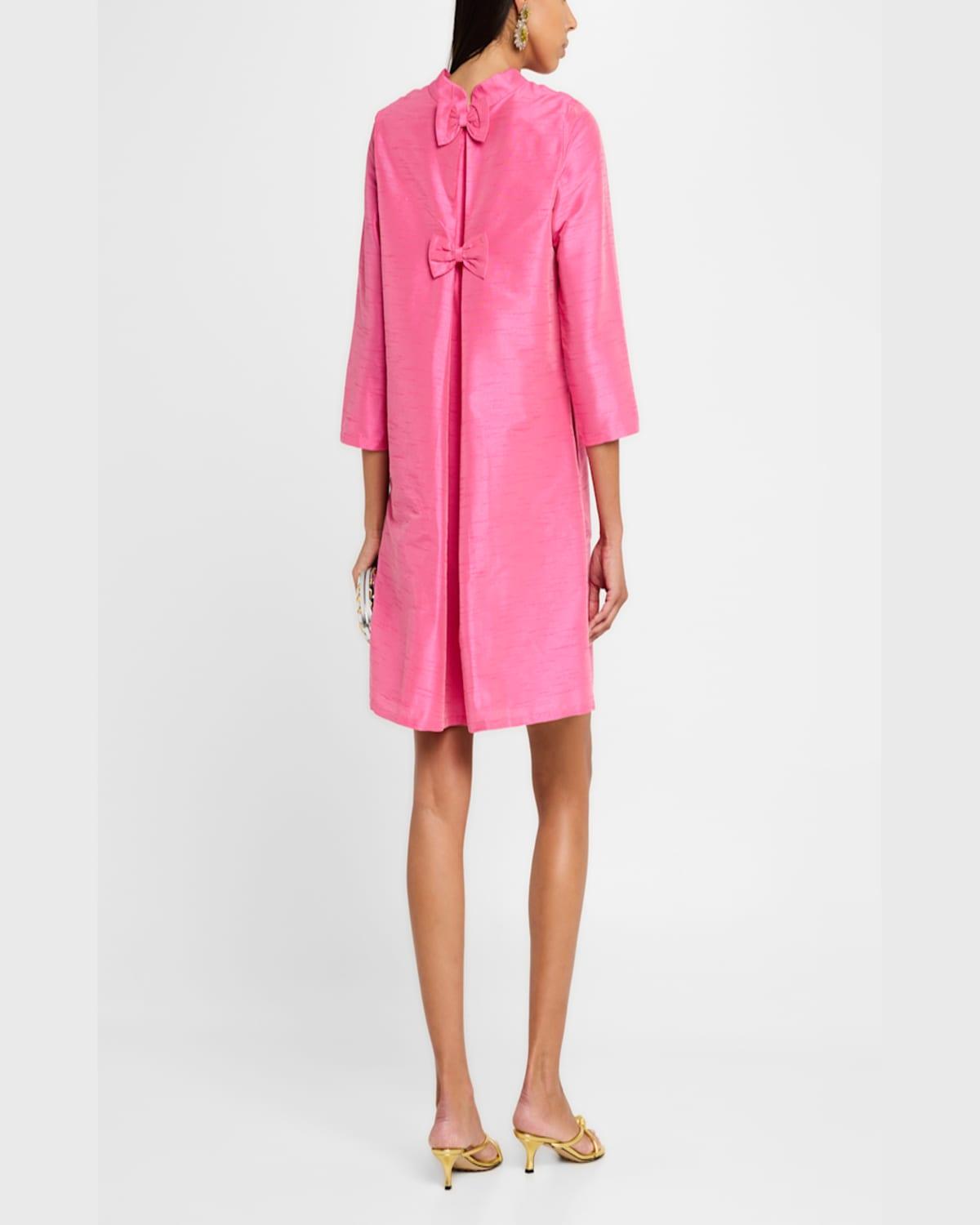 Frances Valentine Diplomat Bow Mini Dress in Pink Lyst