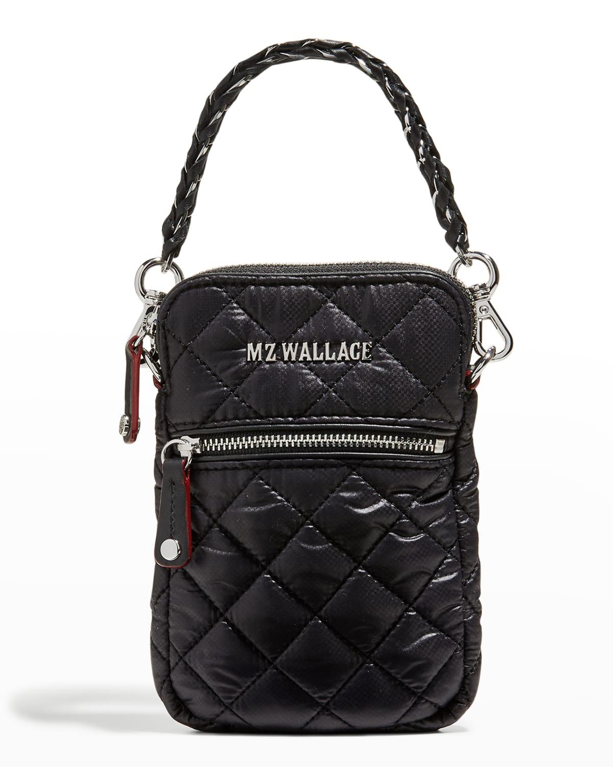 MZ Wallace Crosby Micro Quilted Nylon Crossbody Bag in Black Lyst