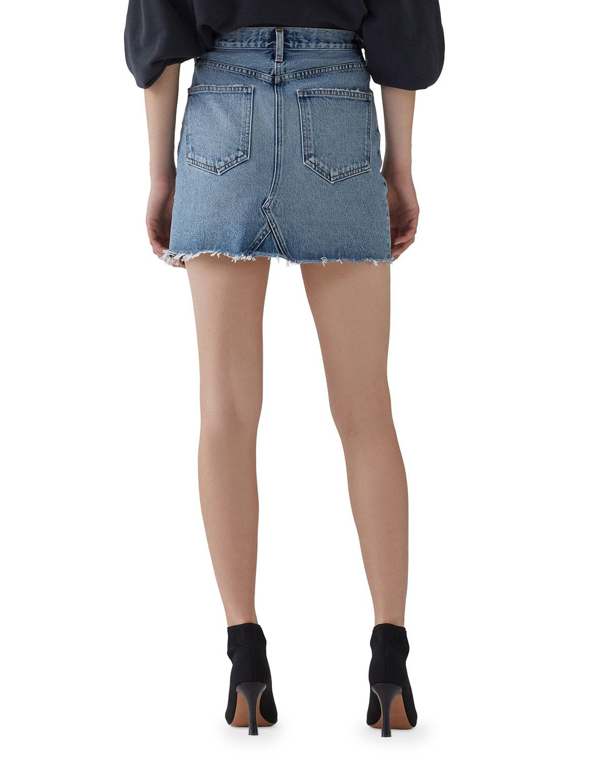 agolde denim skirt