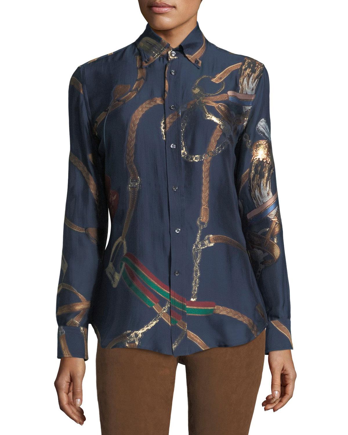 ralph lauren equestrian print