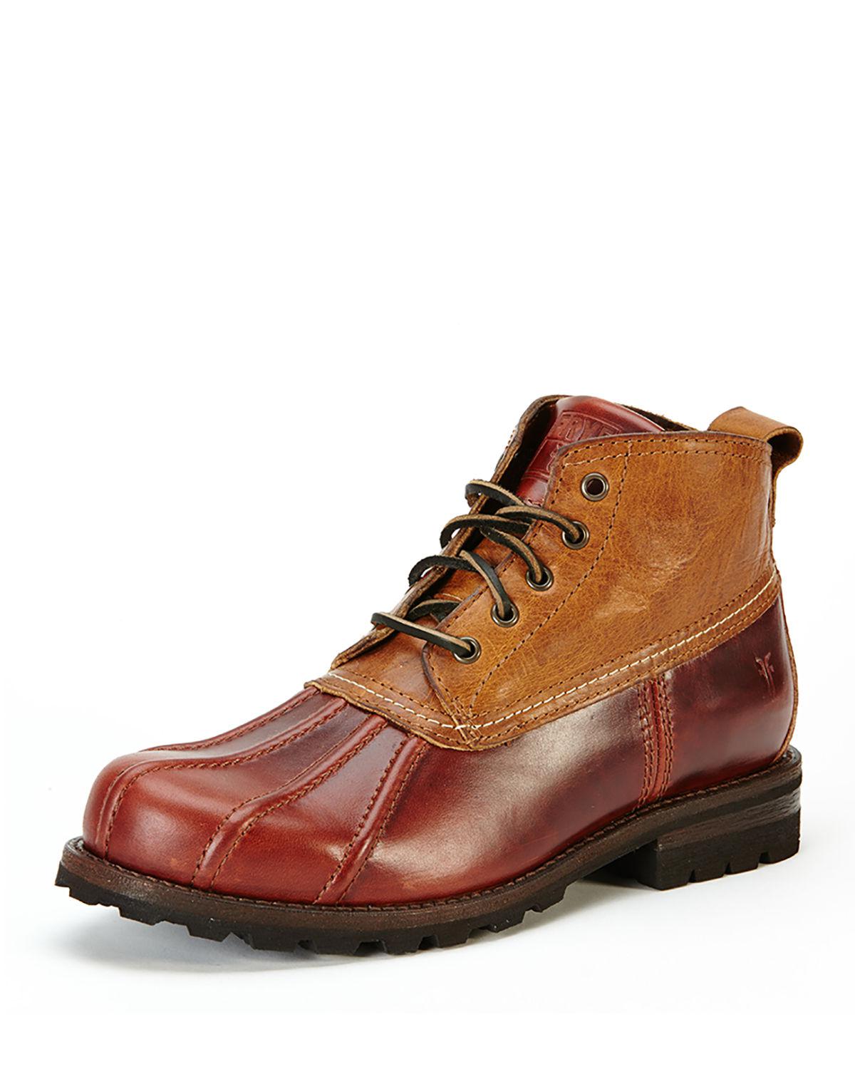 frye duck boots mens