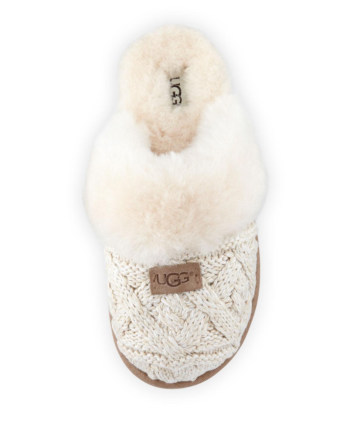 ugg cable knit slippers