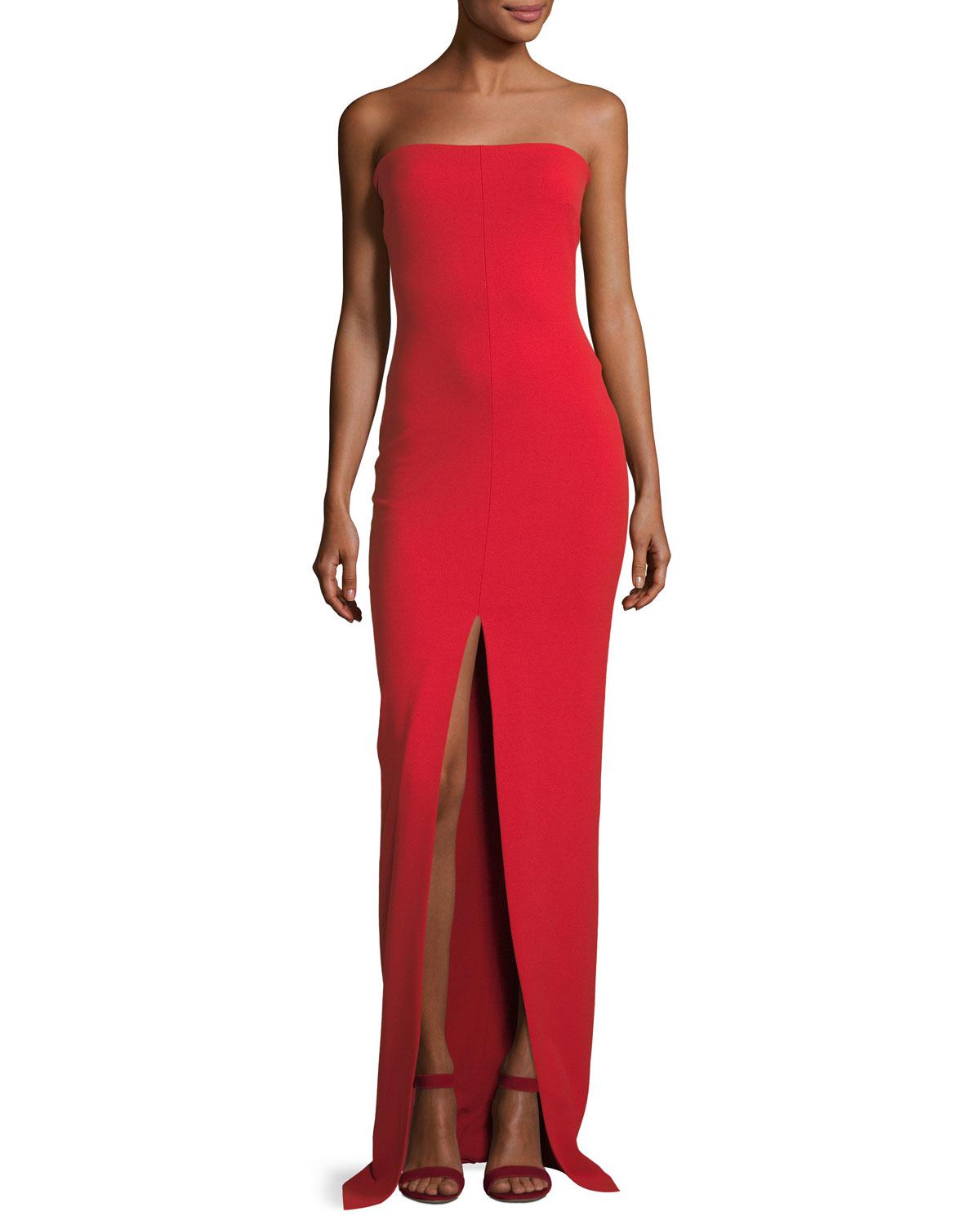 solace london bysha strapless gown