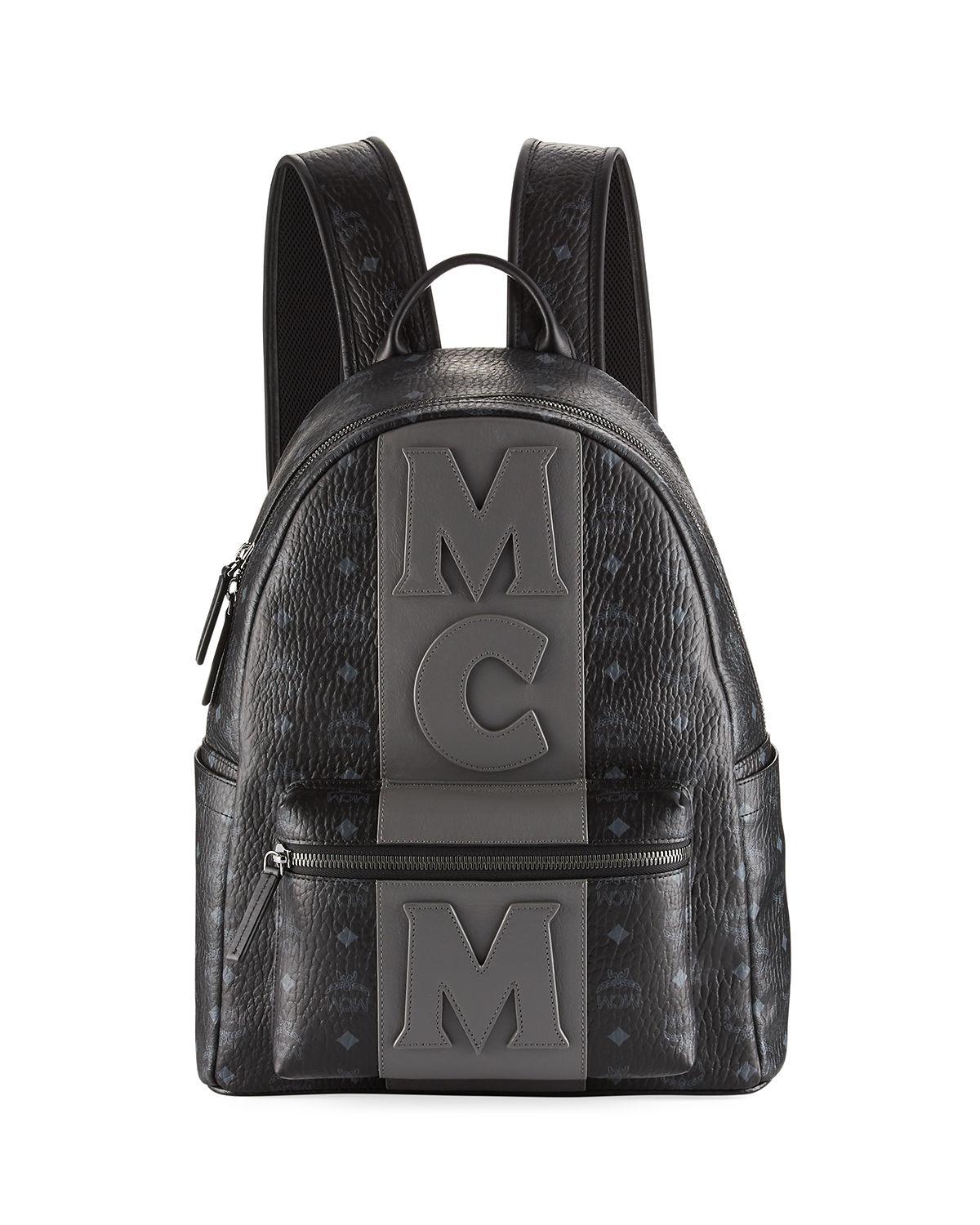 mcm backpack stripe