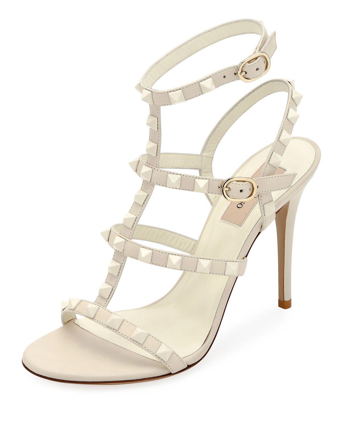valentino rockstud strappy sandals