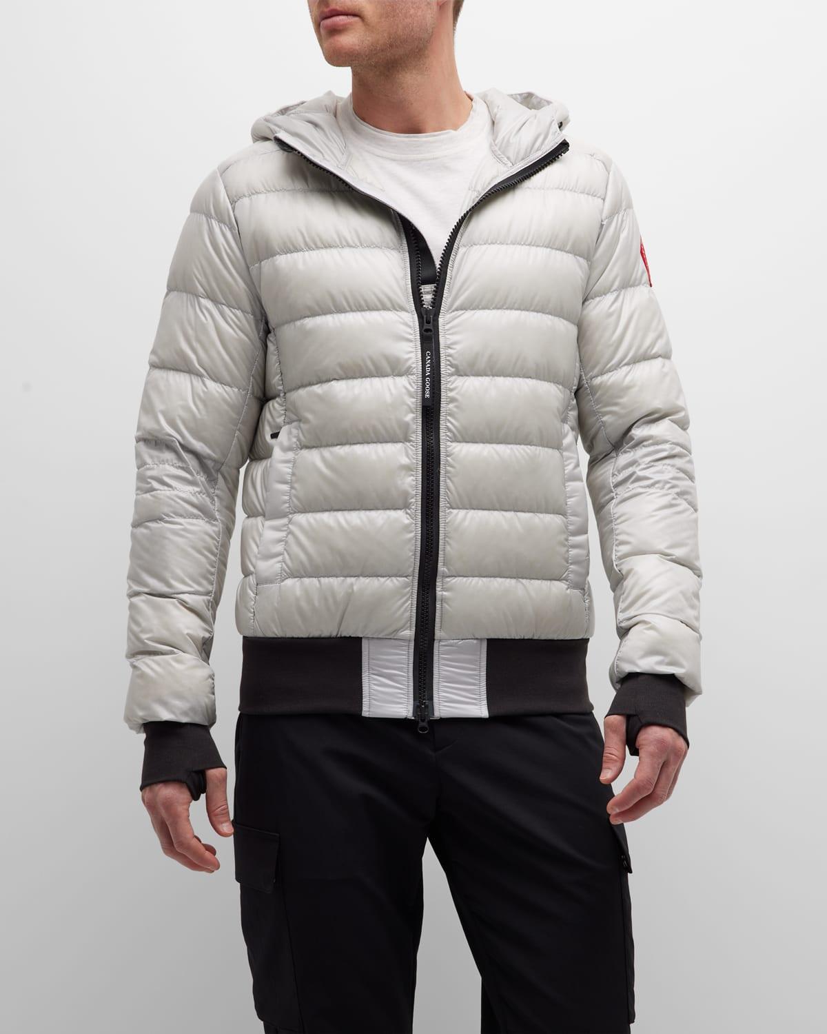 Canada Goose Crofton Hooded Down Bomber Jacket in Gray for Men | Lyst