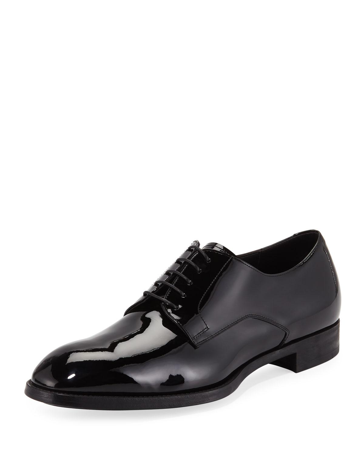 Armani Men�s Formal Patent Leather Derby Shoes in