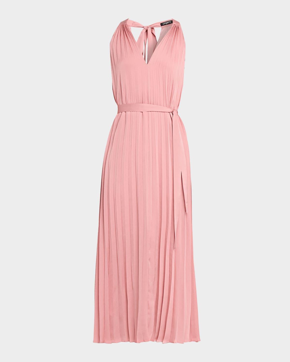 open lace back dress Prettiest Early 1990s Emanuel Ungaro Haute Couture Rose-Pink Silk Wrap –  Shrimpton Couture main image 0