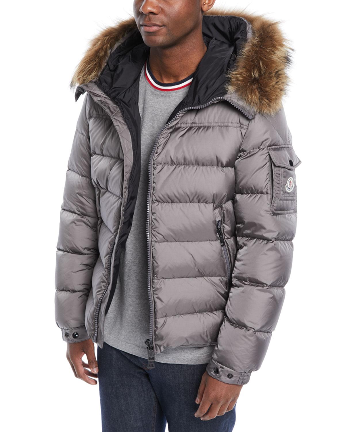 moncler with fur mens