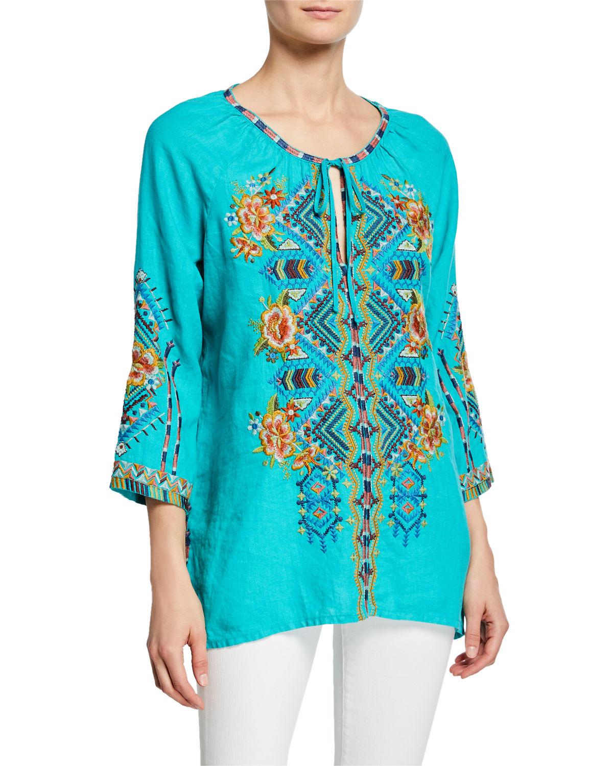 johnny was sentrie peasant blouse