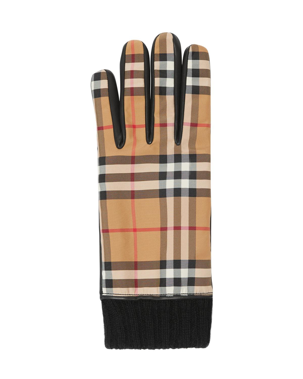 Burberry Cashmere Men's Rib Gloves for Men - Lyst