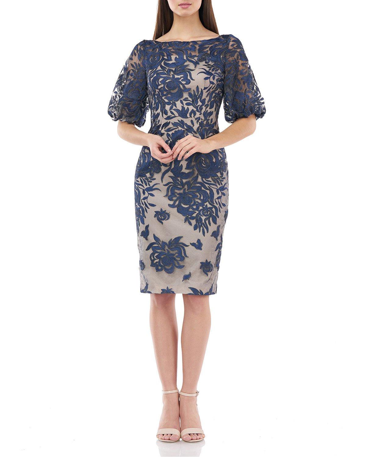 puff sleeve cocktail dress