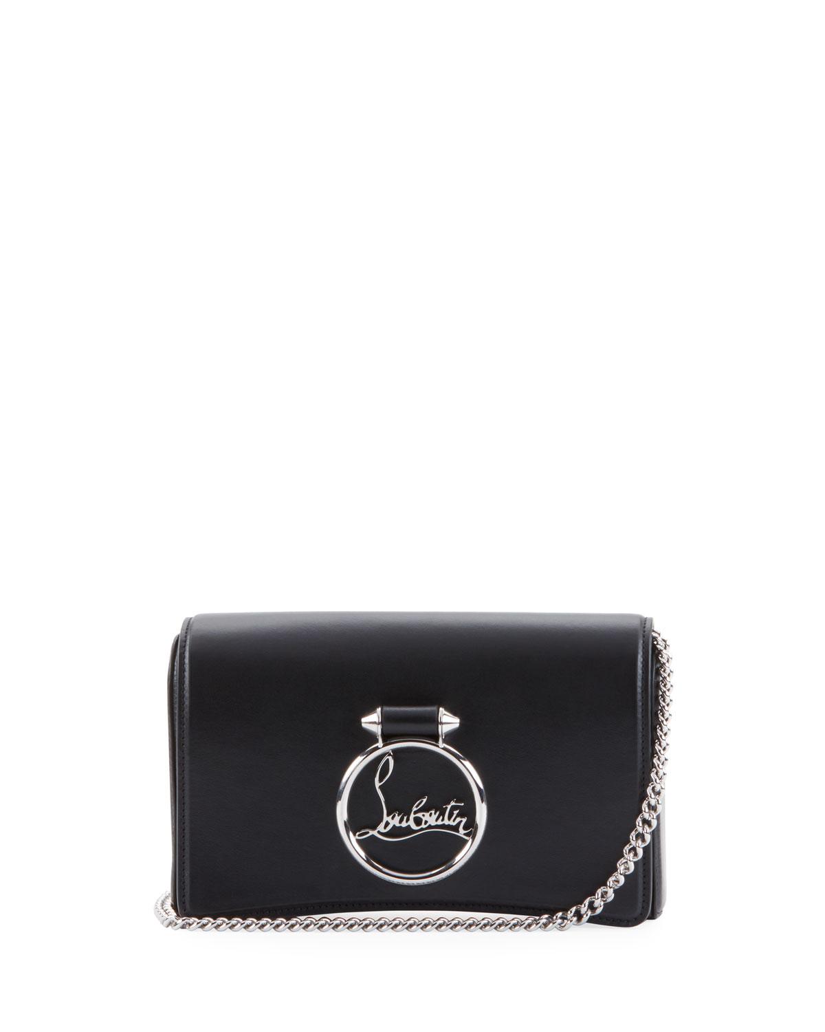 Christian Louboutin Ruby Lou Clutch Bag in Black | Lyst