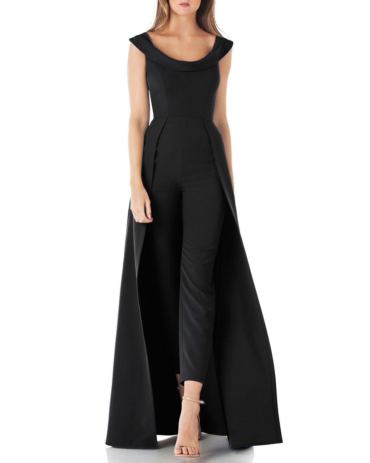 black jumpsuit skirt