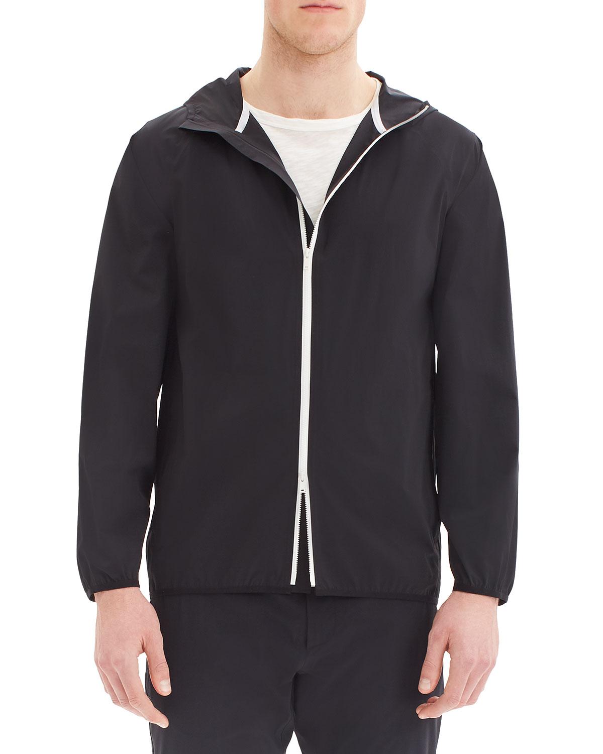 Download Theory Synthetic Men's Hector Paper-nylon Zip-front Hoodie ...