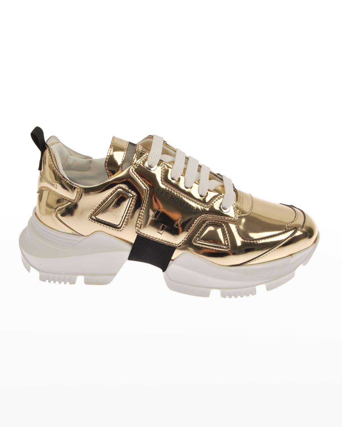 metallic sneakers mens
