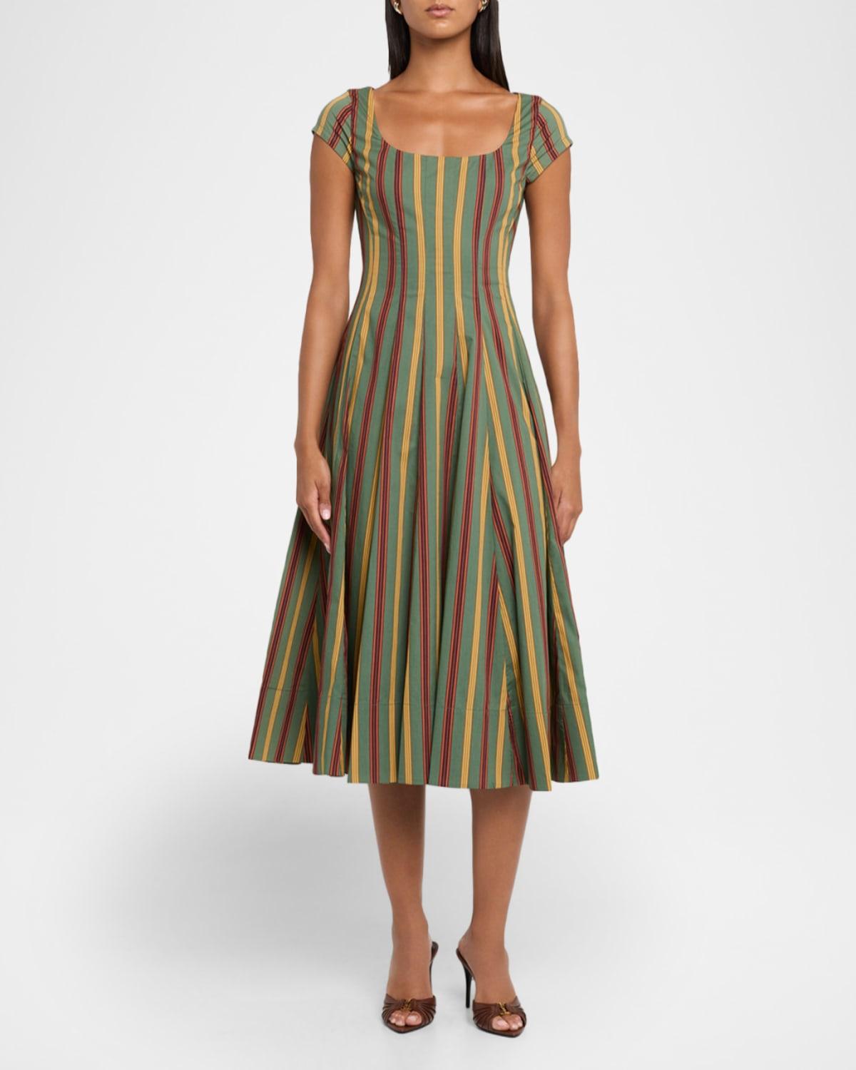 slim fit dress slacks STAUD, Mini Wells Dress in Navy, Size 14