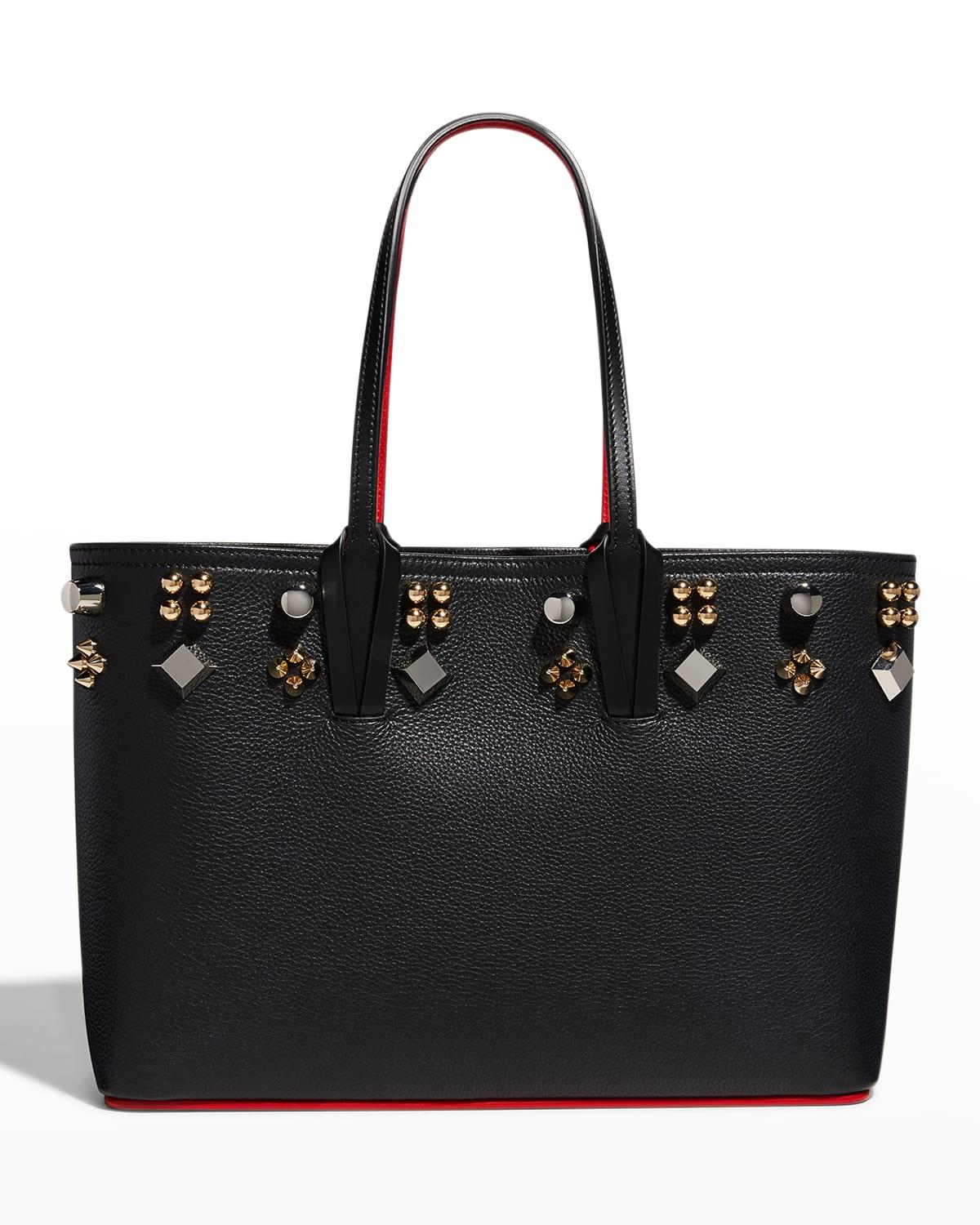 Christian Louboutin Cabata Small Empire Spikes Leather Tote Bag in ...