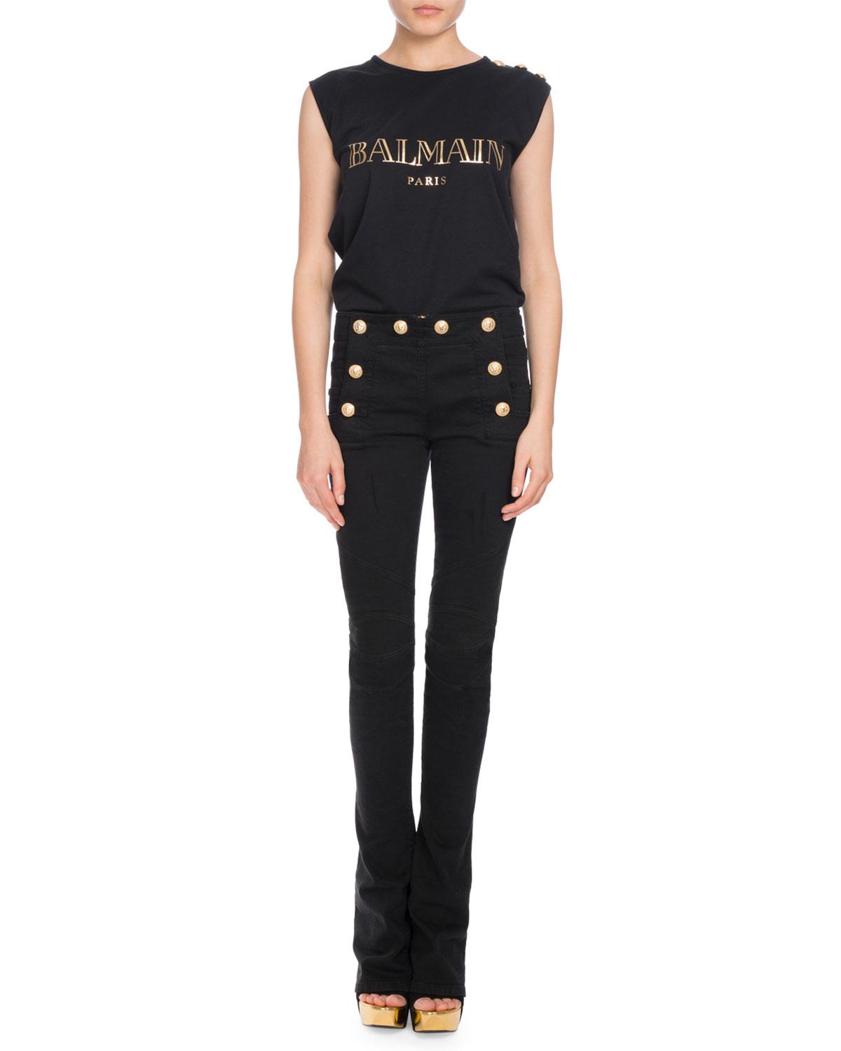 sailor button jeans