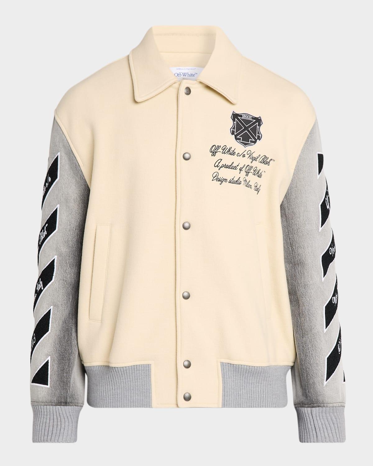 Off White Varsity Jackets for Men - Up to 55% off | Lyst