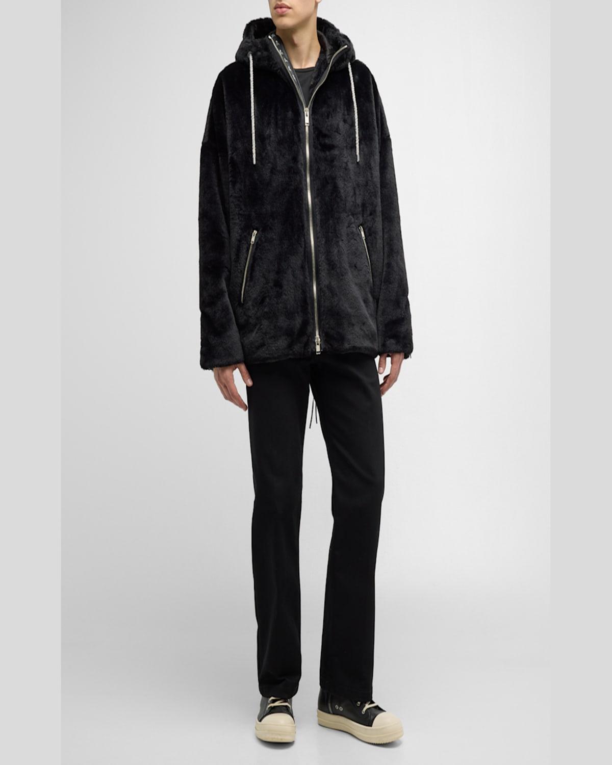 Mastermind Japan Hooded Faux-Fur Jacket in Black for Men | Lyst Mastermind Japan Hooded Faux-Fur Jacket in Black for Men | Lyst