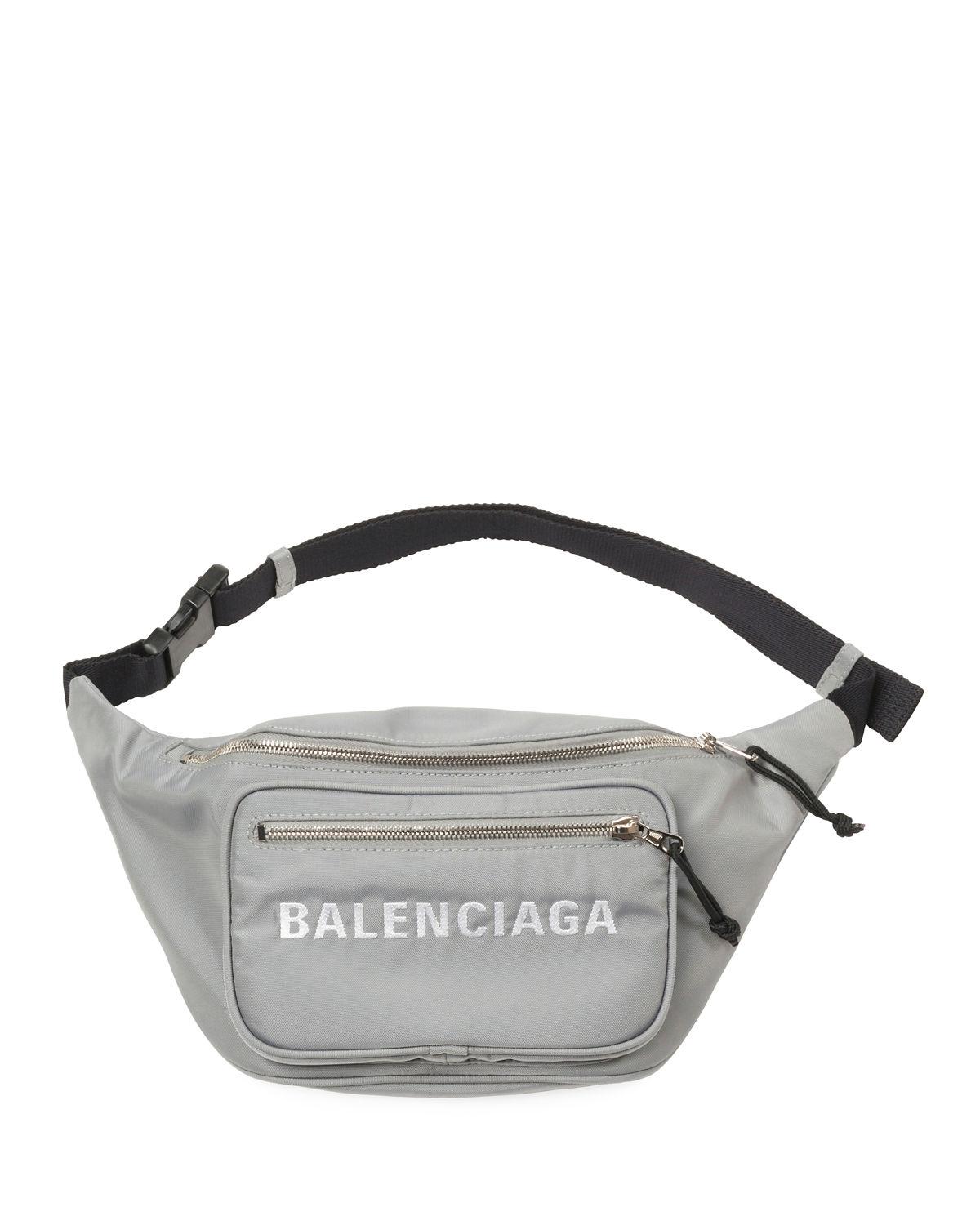 white balenciaga fanny pack