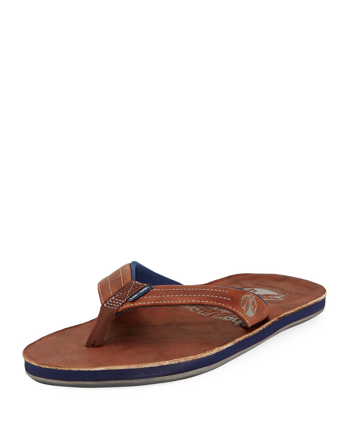 mens leather thong sandals