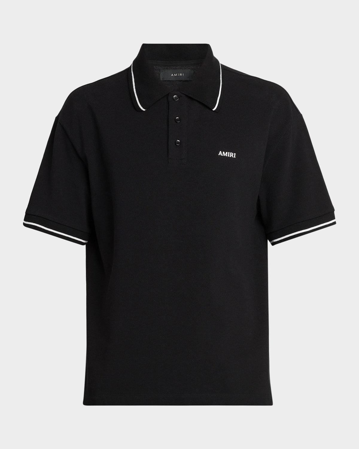 amiri-BLACK-Logo-Cotton-Polo-
