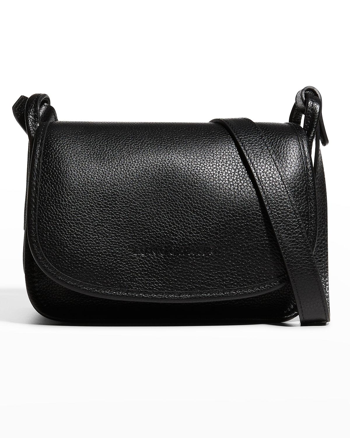 Longchamp Le Foulonne Small Crossbody With Flap Bag in Black Lyst