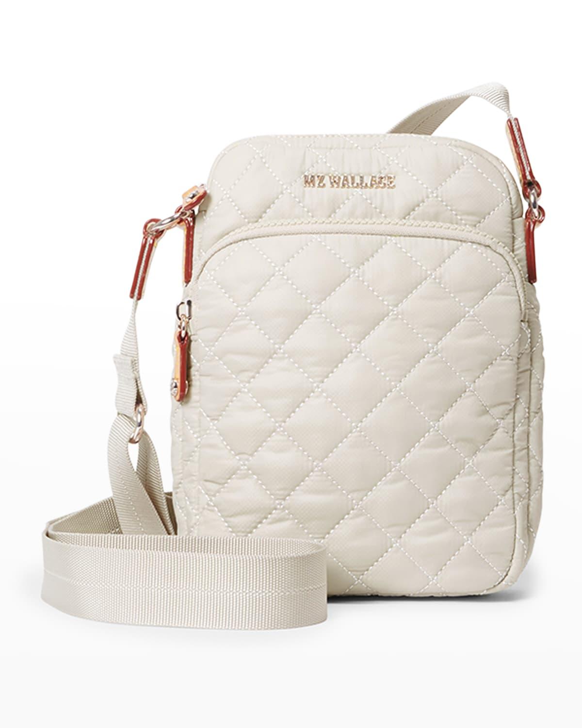 MZ Wallace Metro Zip Quilted Nylon Crossbody Bag in Natural Lyst