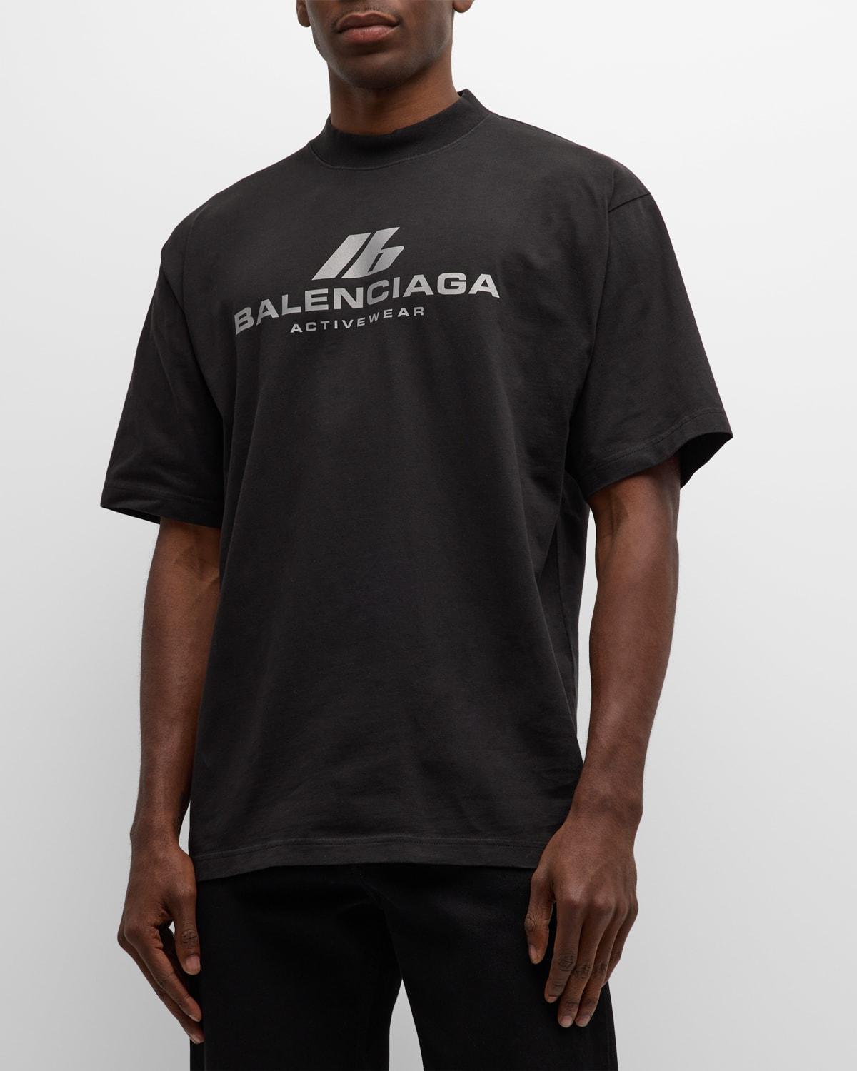 Balenciaga Activewear Medium-Fit T-Shirt in Black for Men | Lyst