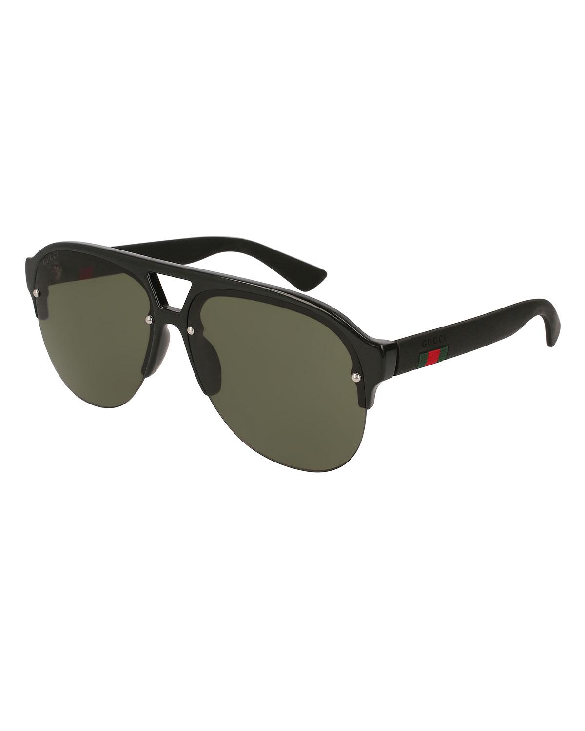 gucci half frame glasses